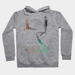 Diving Lesson In Northern Lights Hoodie